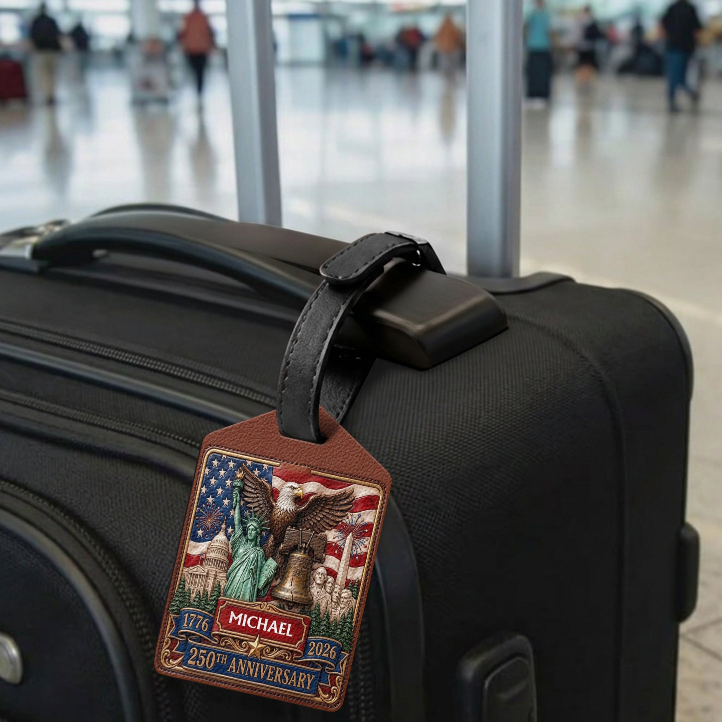 250th Anniversary - Personalized Independence Day/ 4th of July Passport Holder & Luggage Tag Set