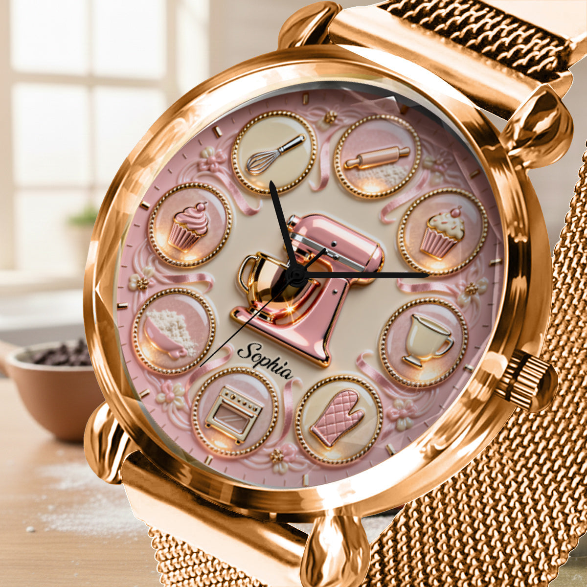 Love Baking - Personalized Baking Women Hand Watch