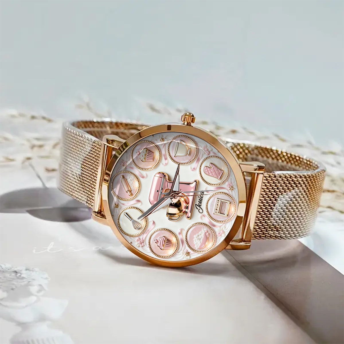 Love Baking - Personalized Baking Women Hand Watch