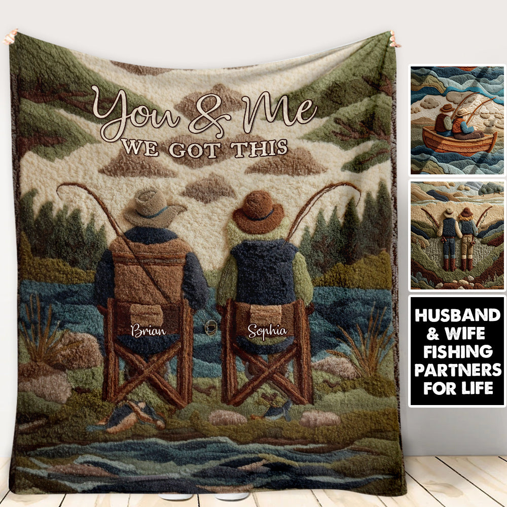 You & Me - Personalized Fishing Blanket