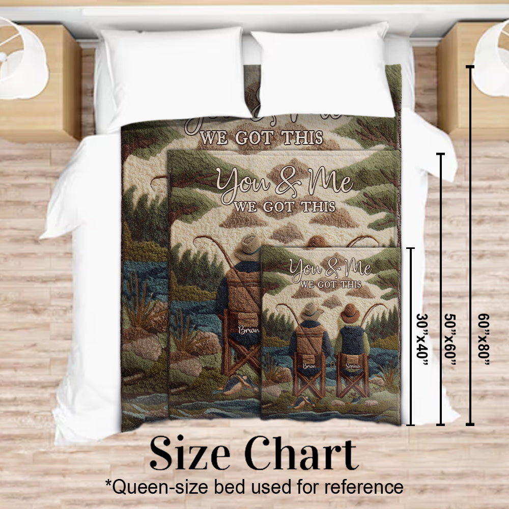 You & Me - Personalized Fishing Blanket