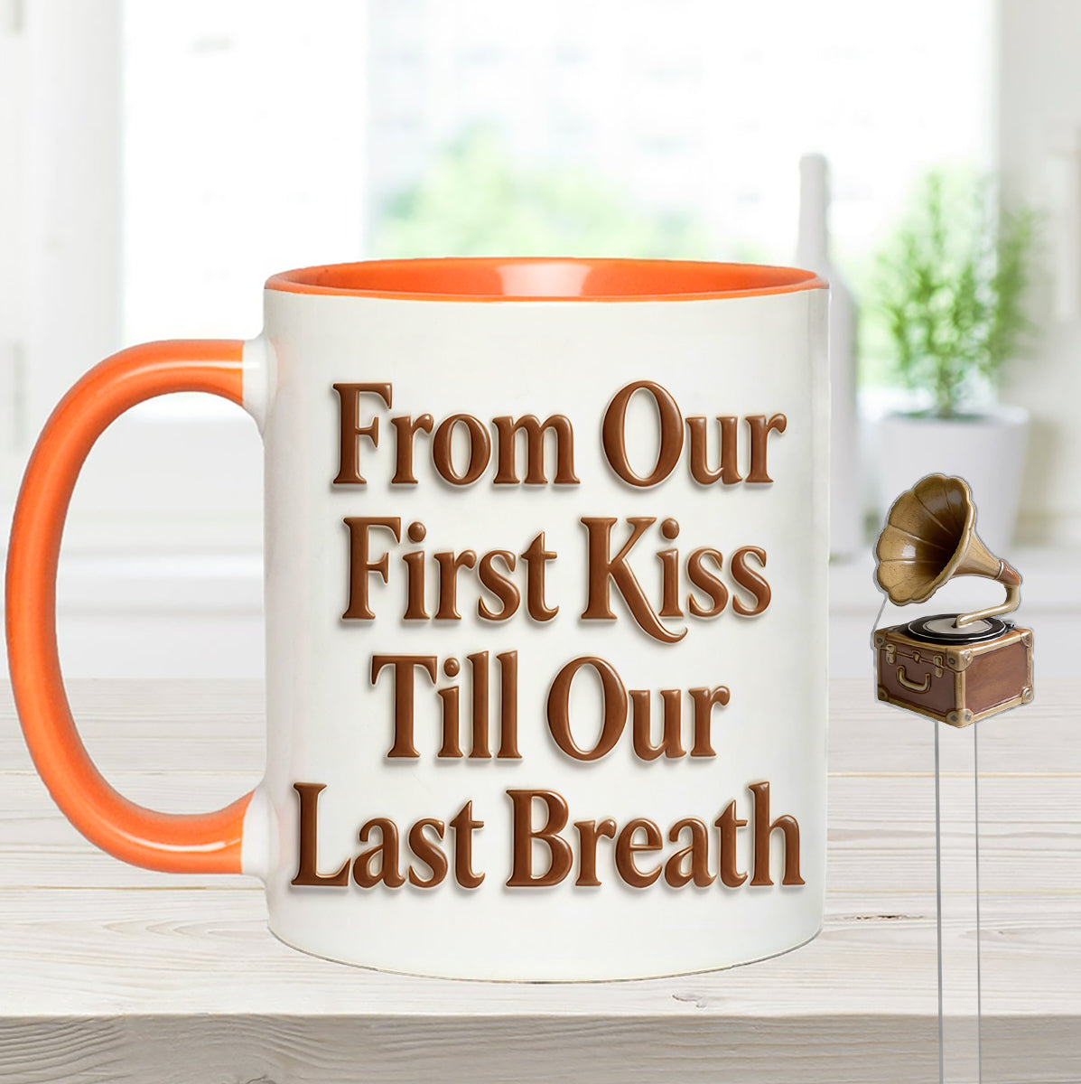 Custom From Any Photo - Personalized Couple Set Accent Mug with Acrylic Stirrers