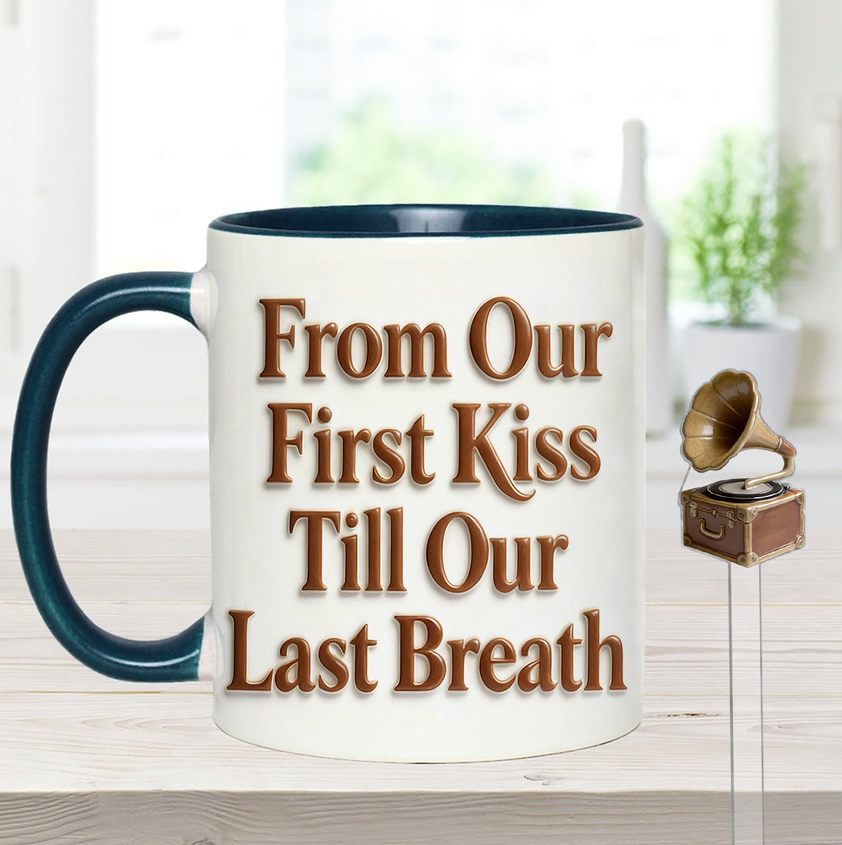 Custom From Any Photo - Personalized Couple Set Accent Mug with Acrylic Stirrers