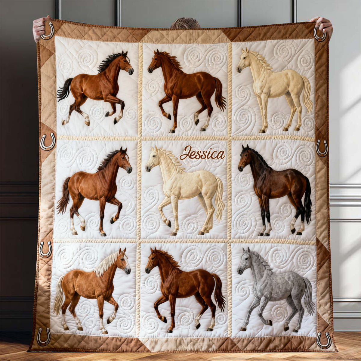 Love Horses - Personalized Horse Blanket