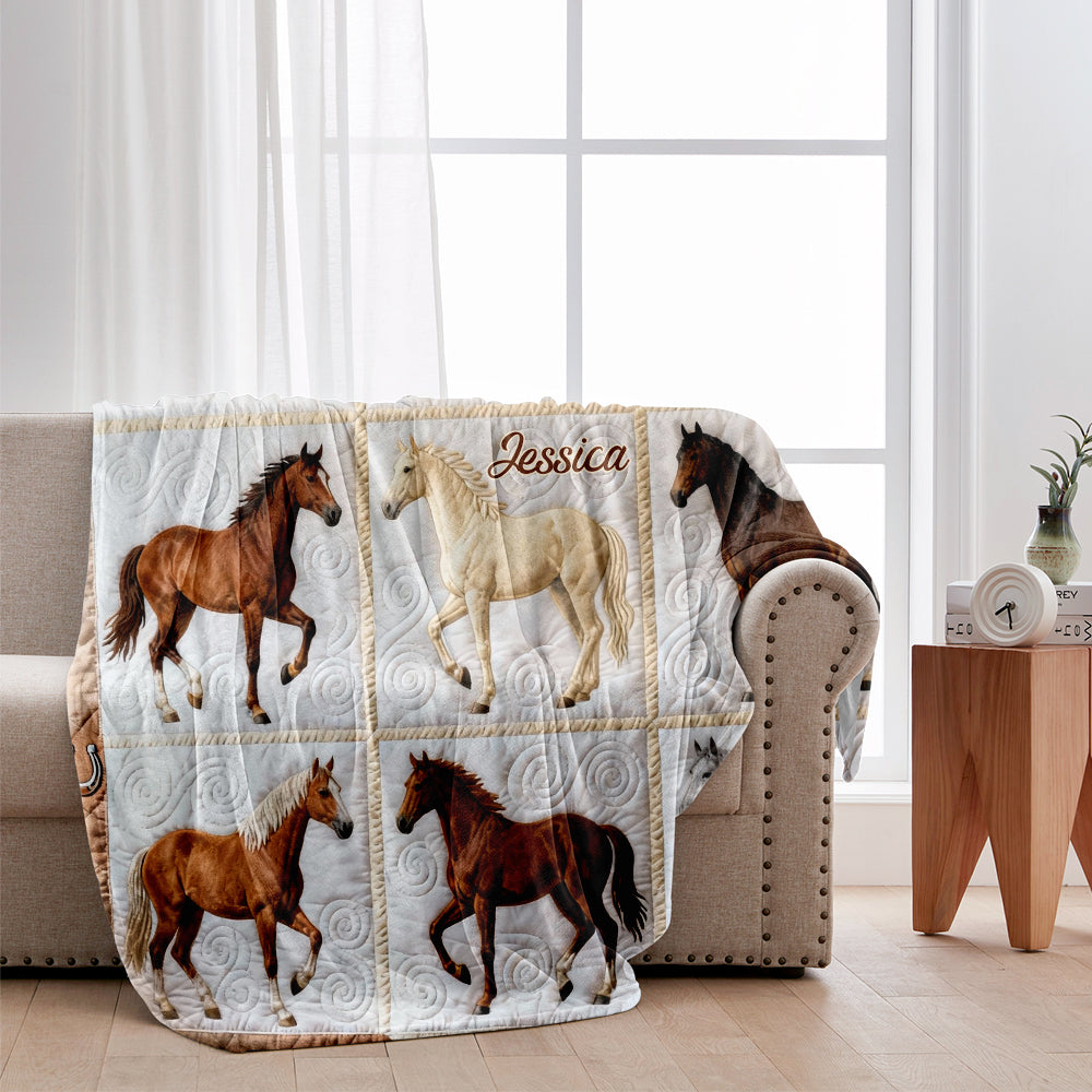 Love Horses - Personalized Horse Blanket
