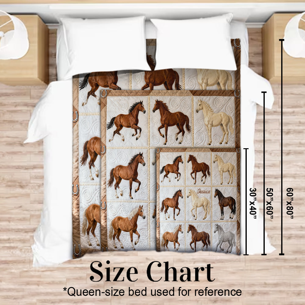 Love Horses - Personalized Horse Blanket