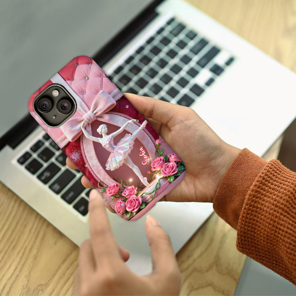 Just A Girl Who Loves To Dance - Personalized Ballet Full Print Phone Case