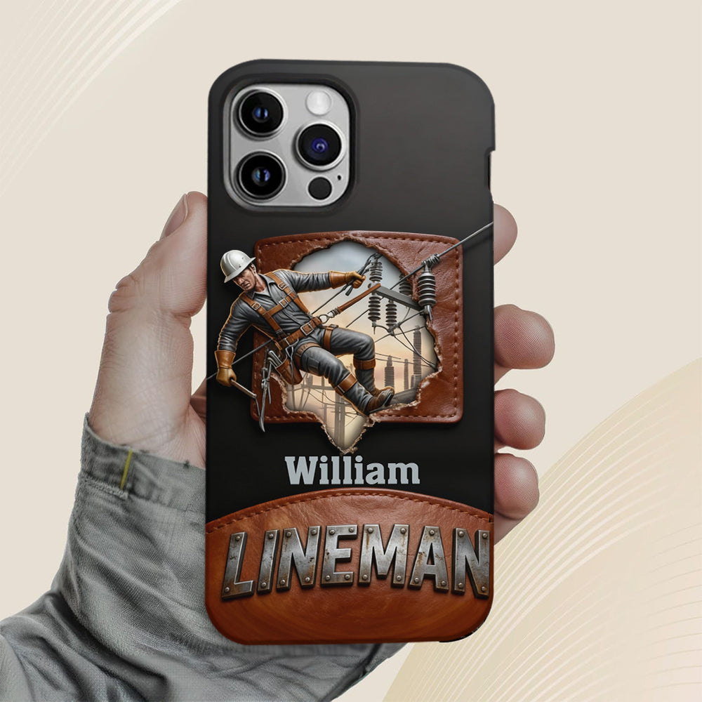 Coque de téléphone personnalisée « Lineman cool » avec impression intégrale
