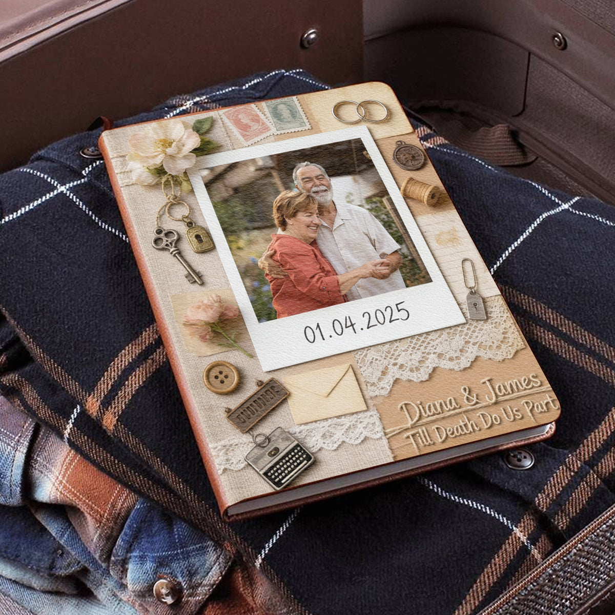 Love Letter To Husband, Boyfriend - Personalized Couple Leather Journal