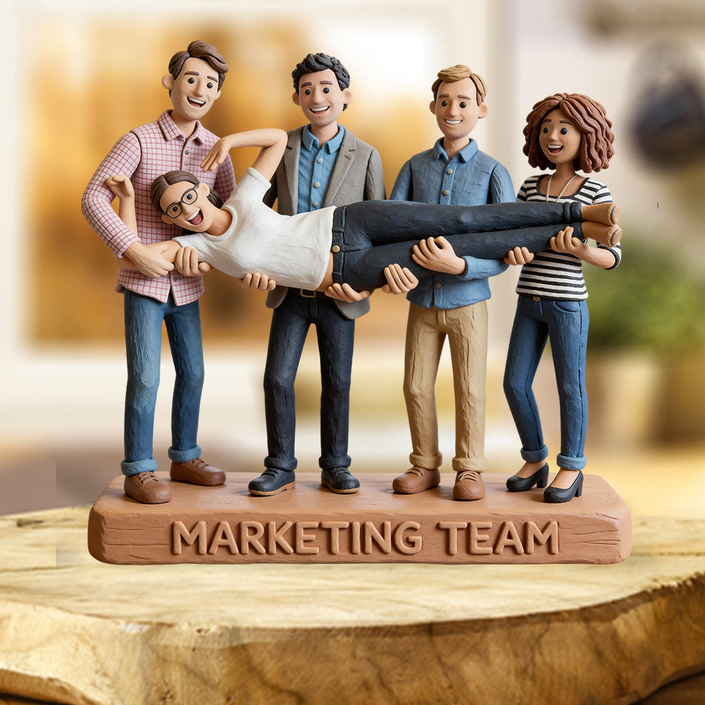 Individuell gestaltbare Acrylplakette für Kollegen nach Foto und Text – personalisierbar