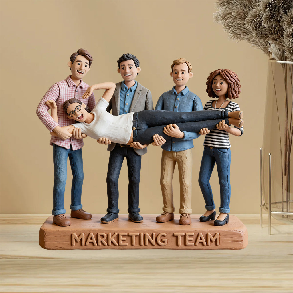 Individuell gestaltbare Acrylplakette für Kollegen nach Foto und Text – personalisierbar