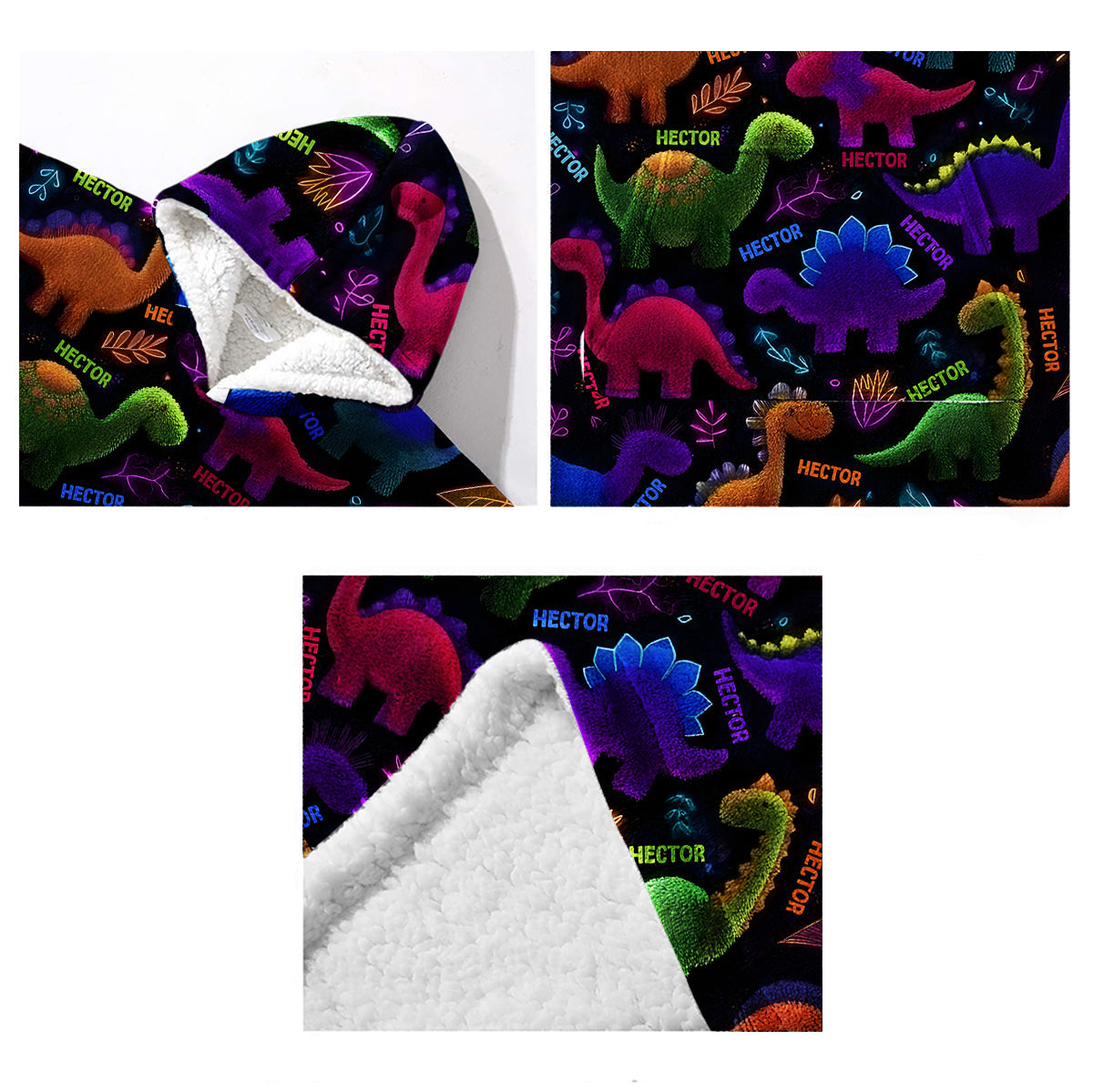 Boys' Casual Warm Outfit for Autumn and Winter - Personalized Kid Blanket Hoodie