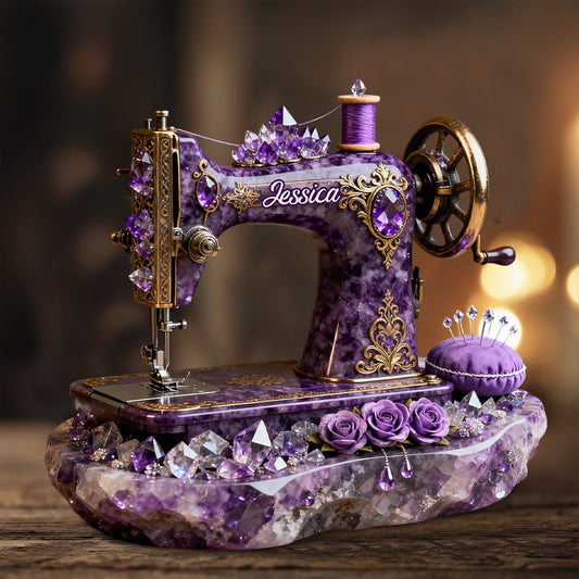 Cadeau idéal pour les passionnées de couture - Plaque acrylique personnalisée sur le thème de la couture