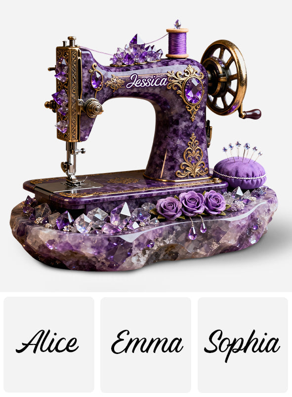 Cadeau idéal pour les passionnées de couture - Plaque acrylique personnalisée sur le thème de la couture