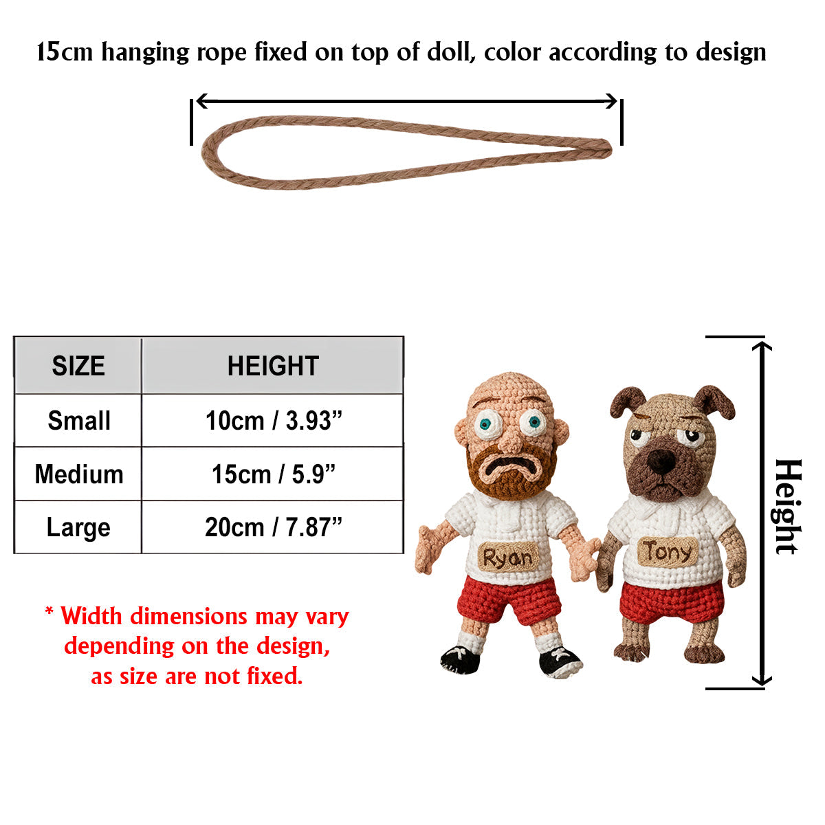 Merry Furry Christmas - Personalized Dog Handmade Crochet Ornament