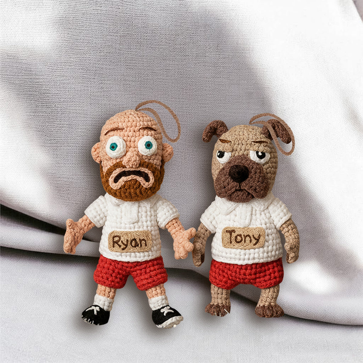 Merry Furry Christmas - Personalized Dog Handmade Crochet Ornament