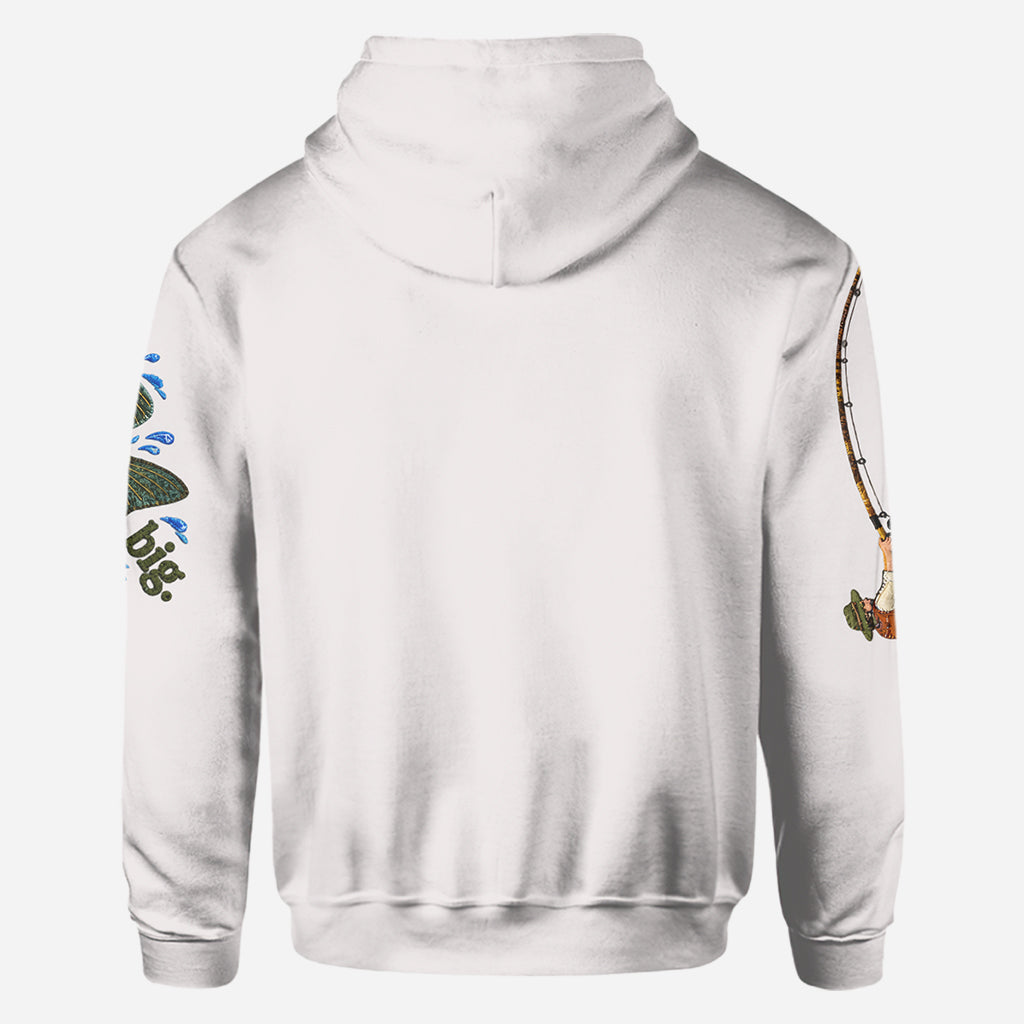 Frag mich, wie groß es war - Personalisiertes Angelshirt