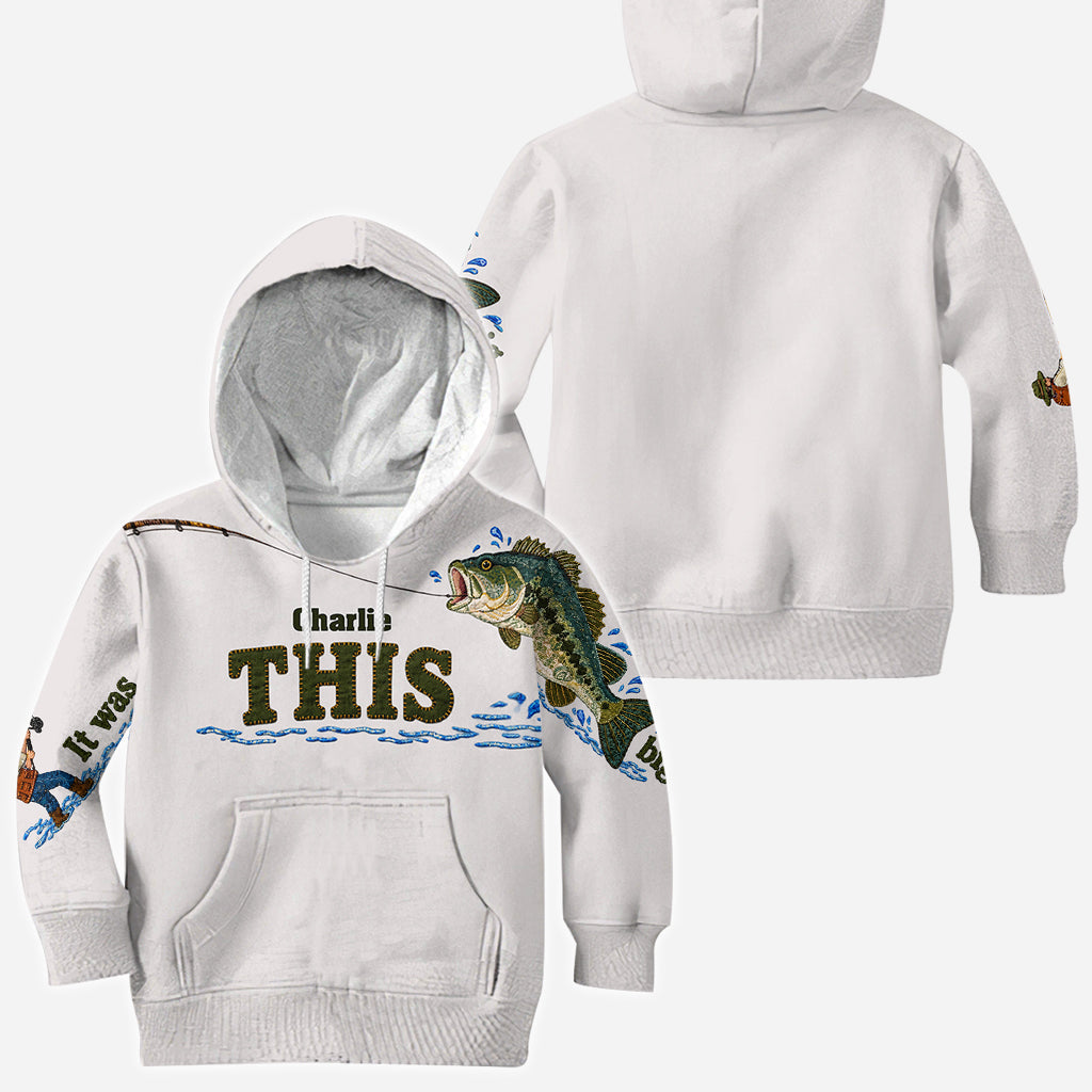 Frag mich, wie groß es war - Personalisiertes Angelshirt