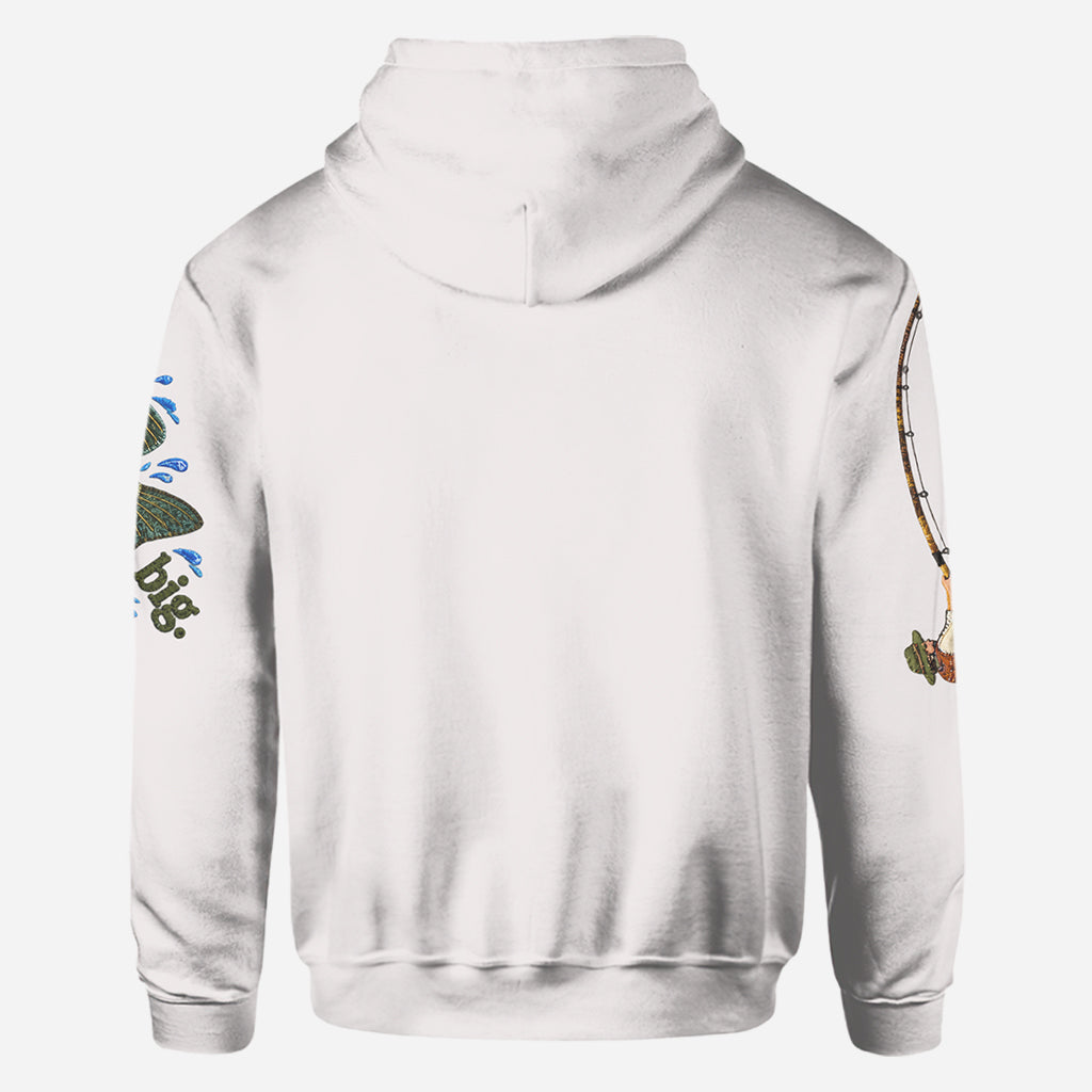 Frag mich, wie groß es war - Personalisiertes Angelshirt