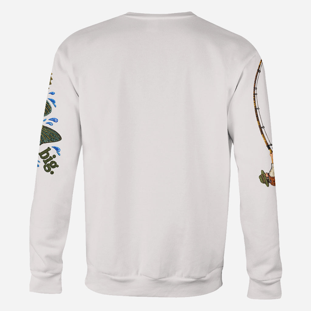 Frag mich, wie groß es war - Personalisiertes Angelshirt