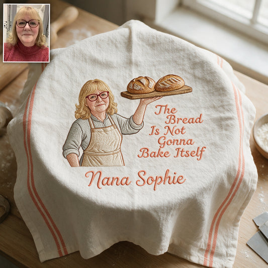 Das Brot wird sich nicht selbst backen - Personalisierbares Backhandtuch