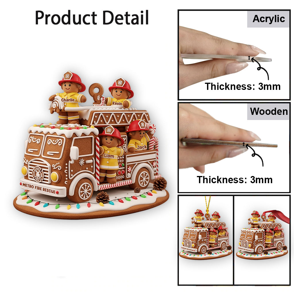 Helden mit festlicher Stimmung – Feuerwehrgeschenk – personalisierter Feuerwehrschmuck