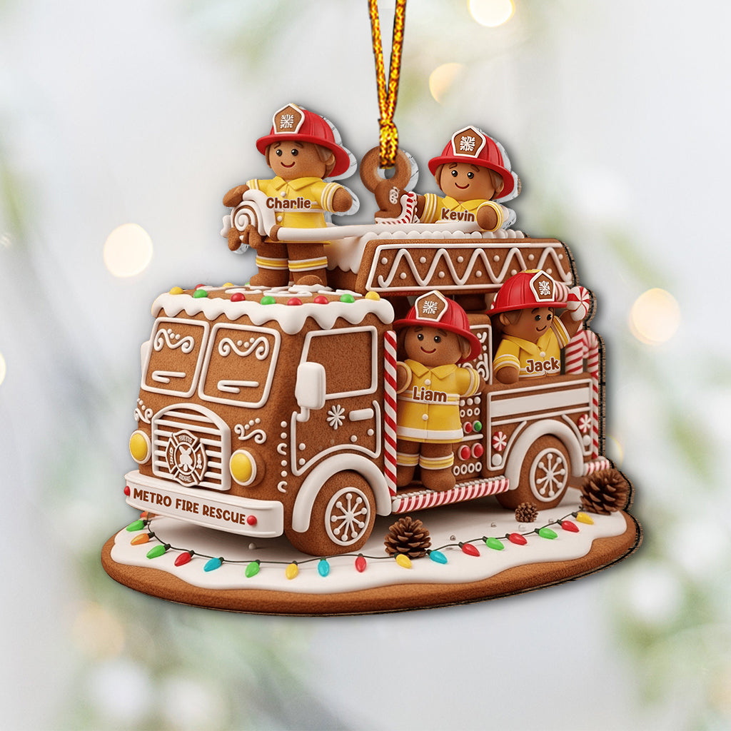 Helden mit festlicher Stimmung – Feuerwehrgeschenk – personalisierter Feuerwehrschmuck