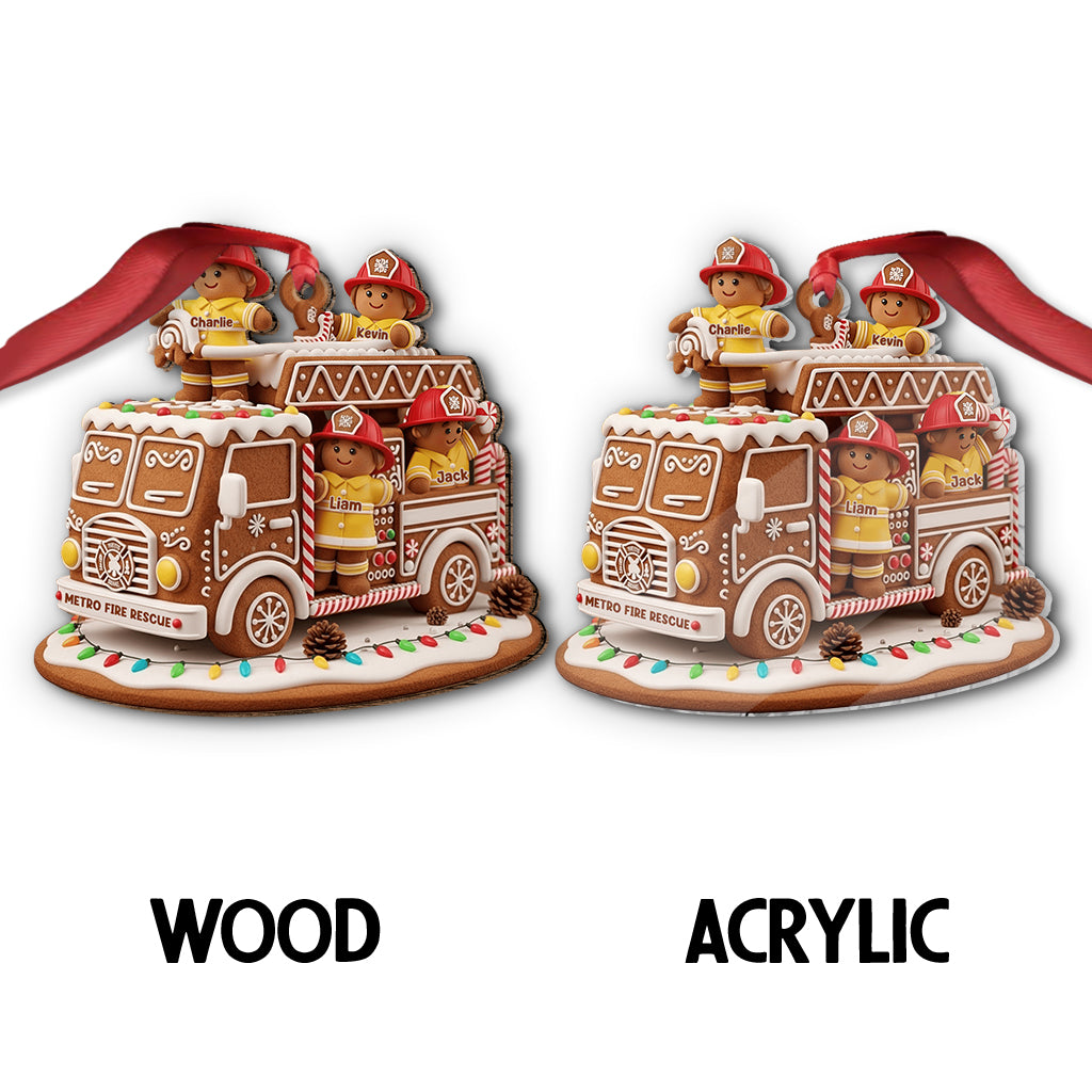 Helden mit festlicher Stimmung – Feuerwehrgeschenk – personalisierter Feuerwehrschmuck