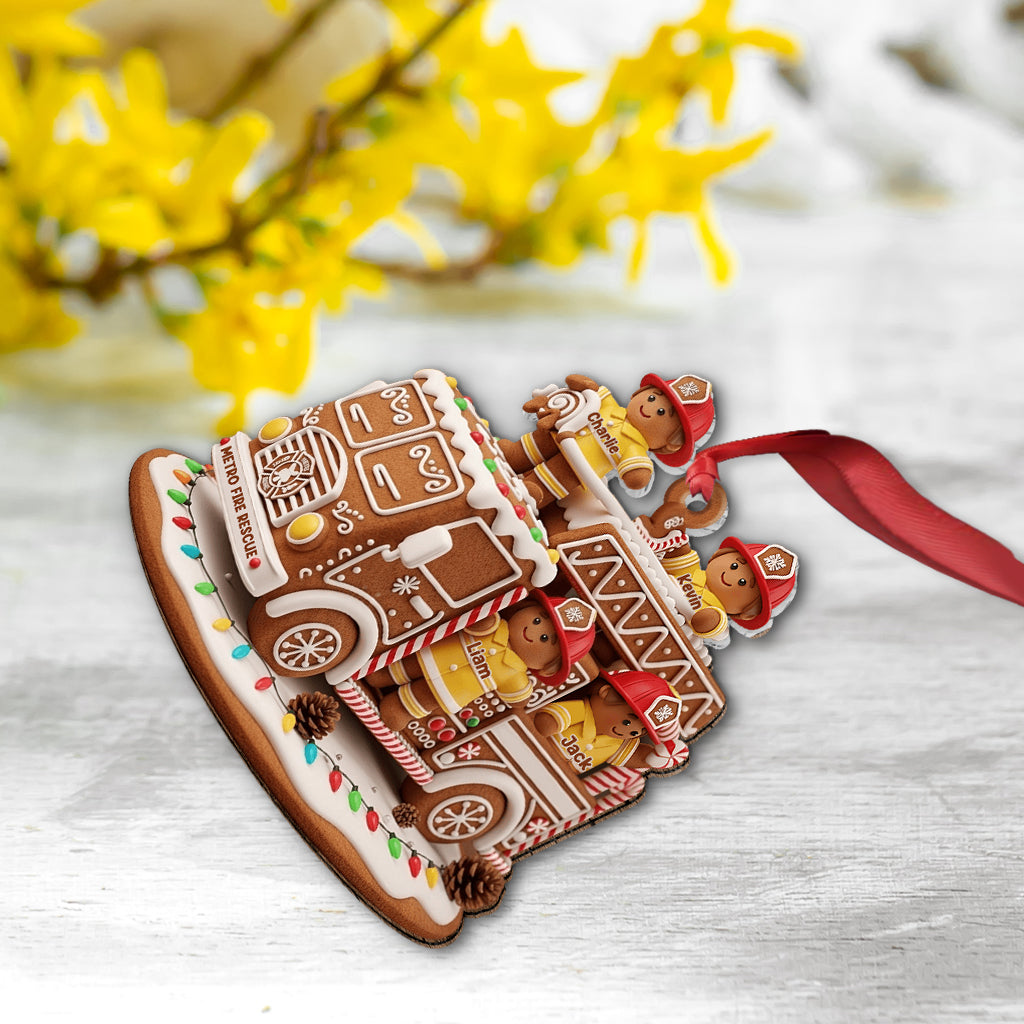 Helden mit festlicher Stimmung – Feuerwehrgeschenk – personalisierter Feuerwehrschmuck