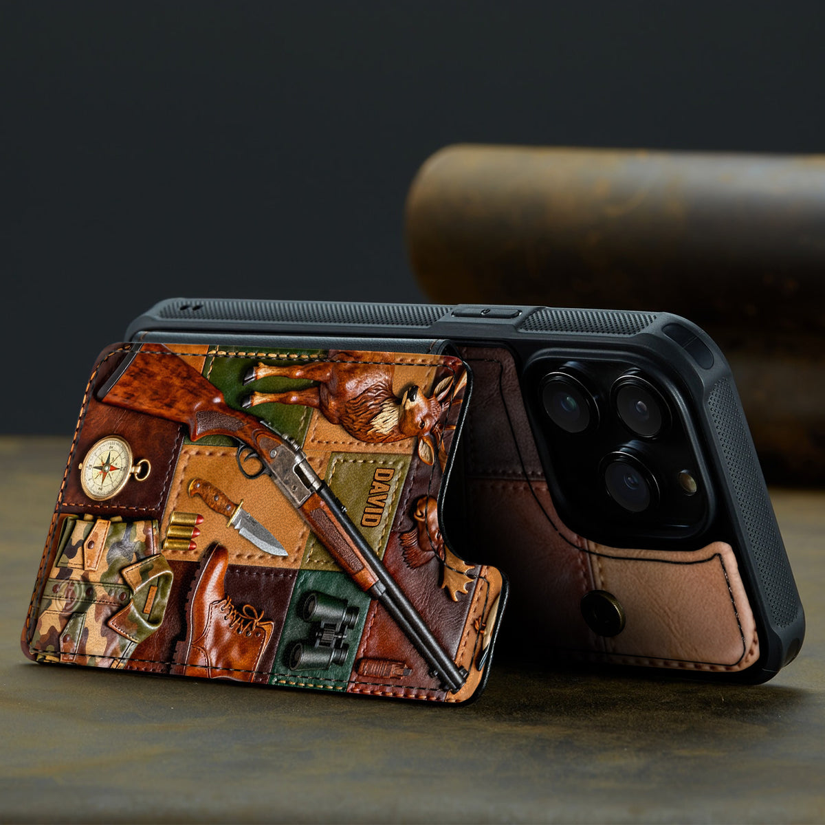 Perfect Gift For Hunting Lovers - Personalized Hunting Fully Printed Wallet Phone Case