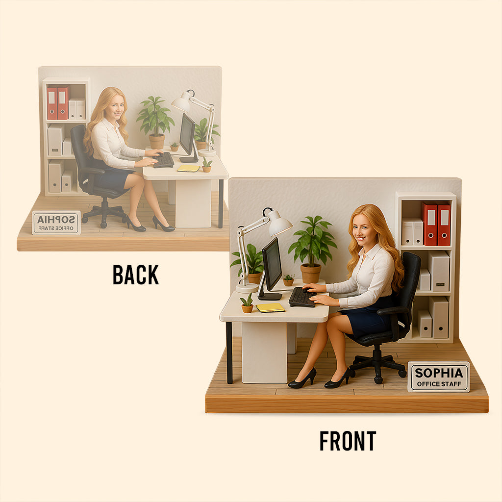 Custom Figure From Photo - Personalized Colleague Custom Shaped Acrylic Plaque