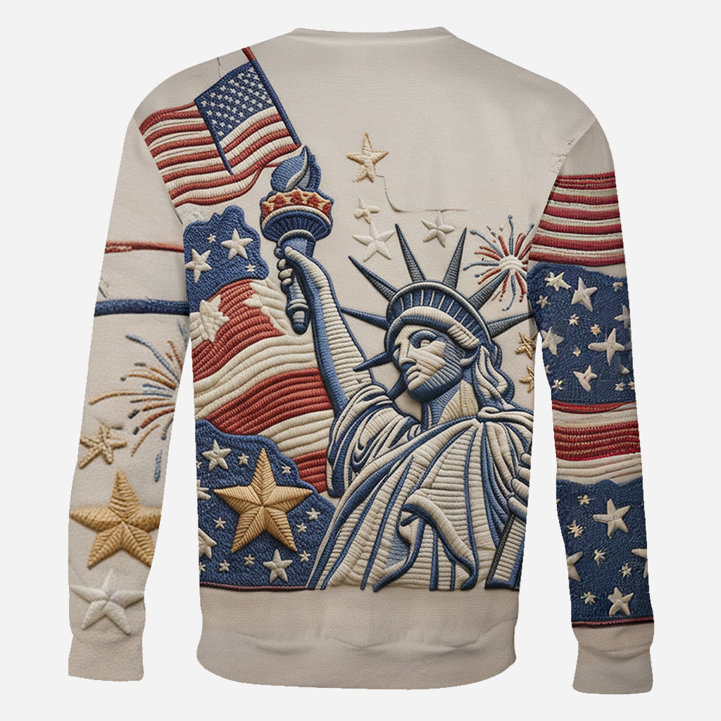 250e anniversaire des États-Unis - T-shirt personnalisé Pontoon intégral