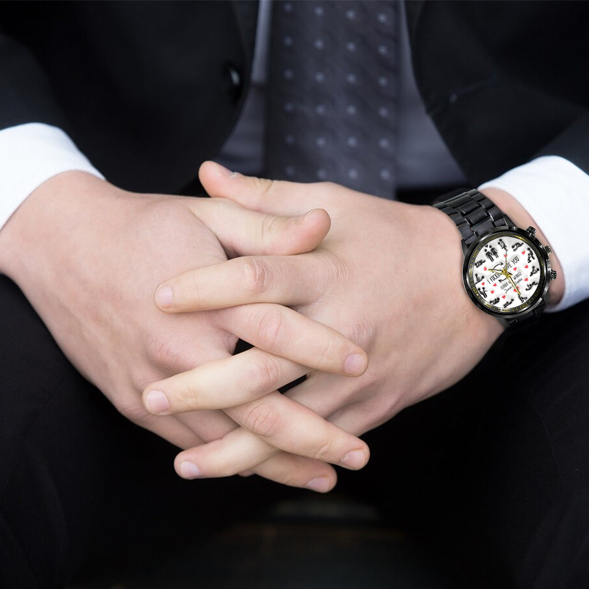 I Love You - Personalized Couple Hand Watch