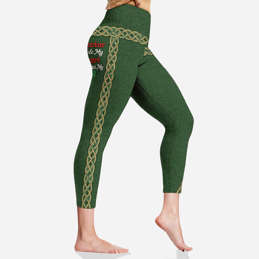 Stole My Heart And Owns My Ass - Personalized Irish Leggings