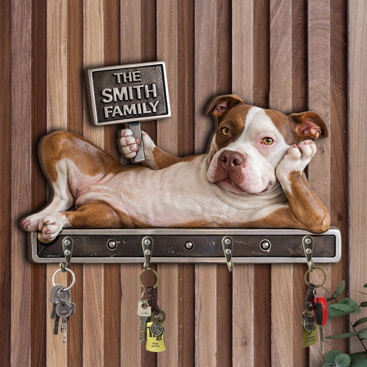 Funny Dog Decor - Personalized Dog Custom Shaped Hanging Rack