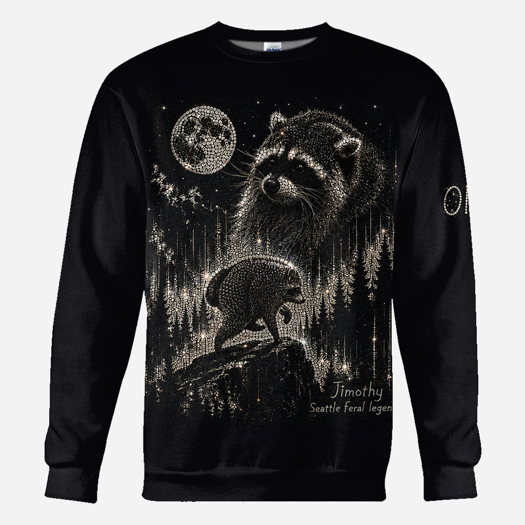 Vintage Jimothy Raccoon - Personalized Raccoon All Over Shirt