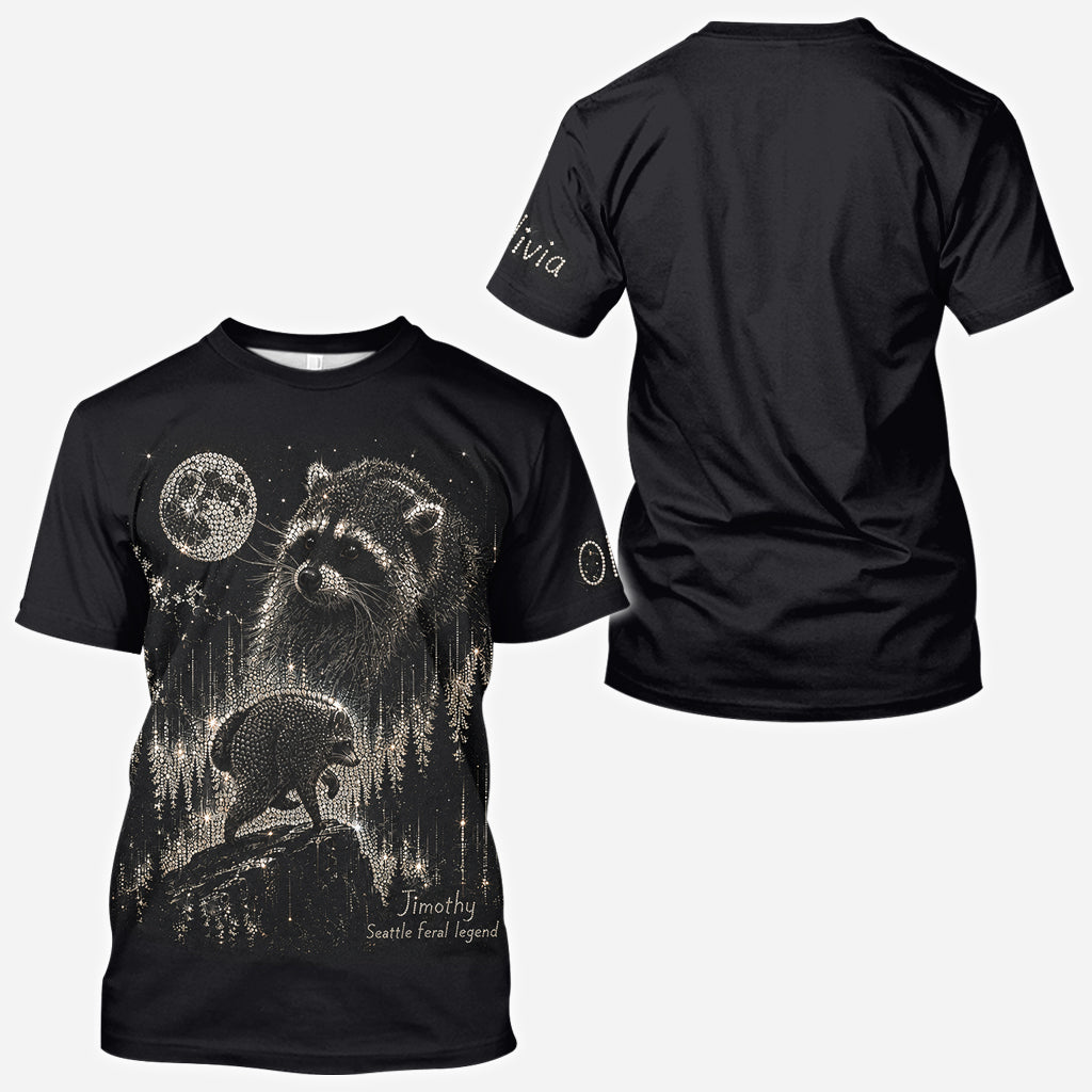 Vintage Jimothy Raccoon - Personalized Raccoon All Over Shirt
