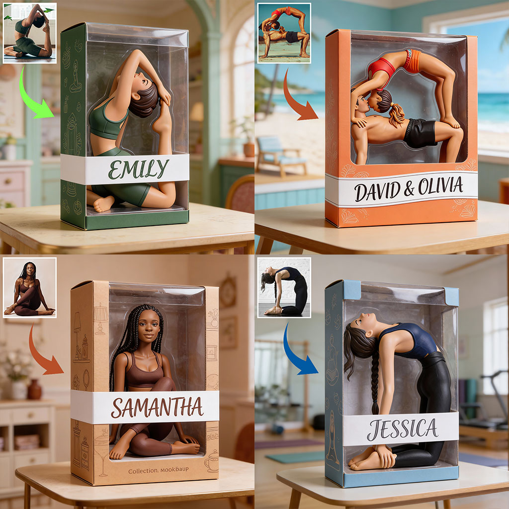 Custom From Photo - Personalized Yoga Custom Shaped Acrylic Plaque