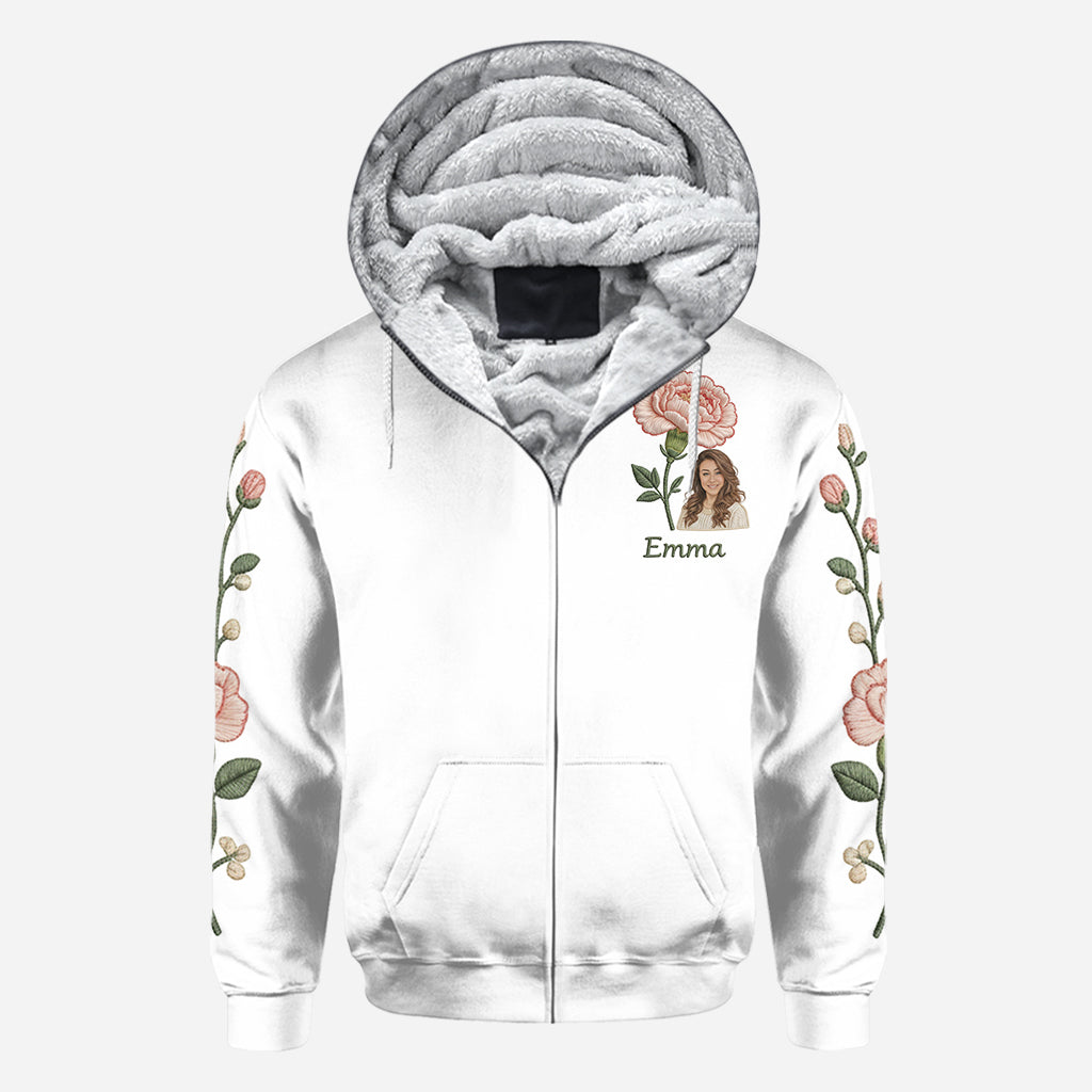 Custom Any Photo Birthmonth Flower - Personalized Self Love All Over Shirt