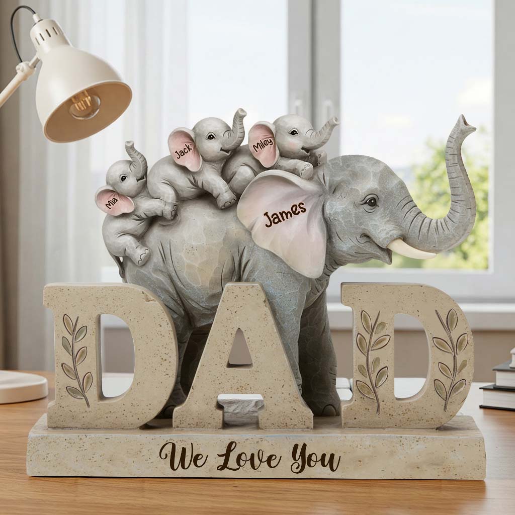 We Love You - Personalized Father Custom Shaped Acrylic Plaque