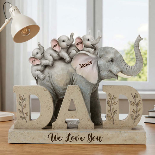We Love You - Personalized Father Custom Shaped Acrylic Plaque