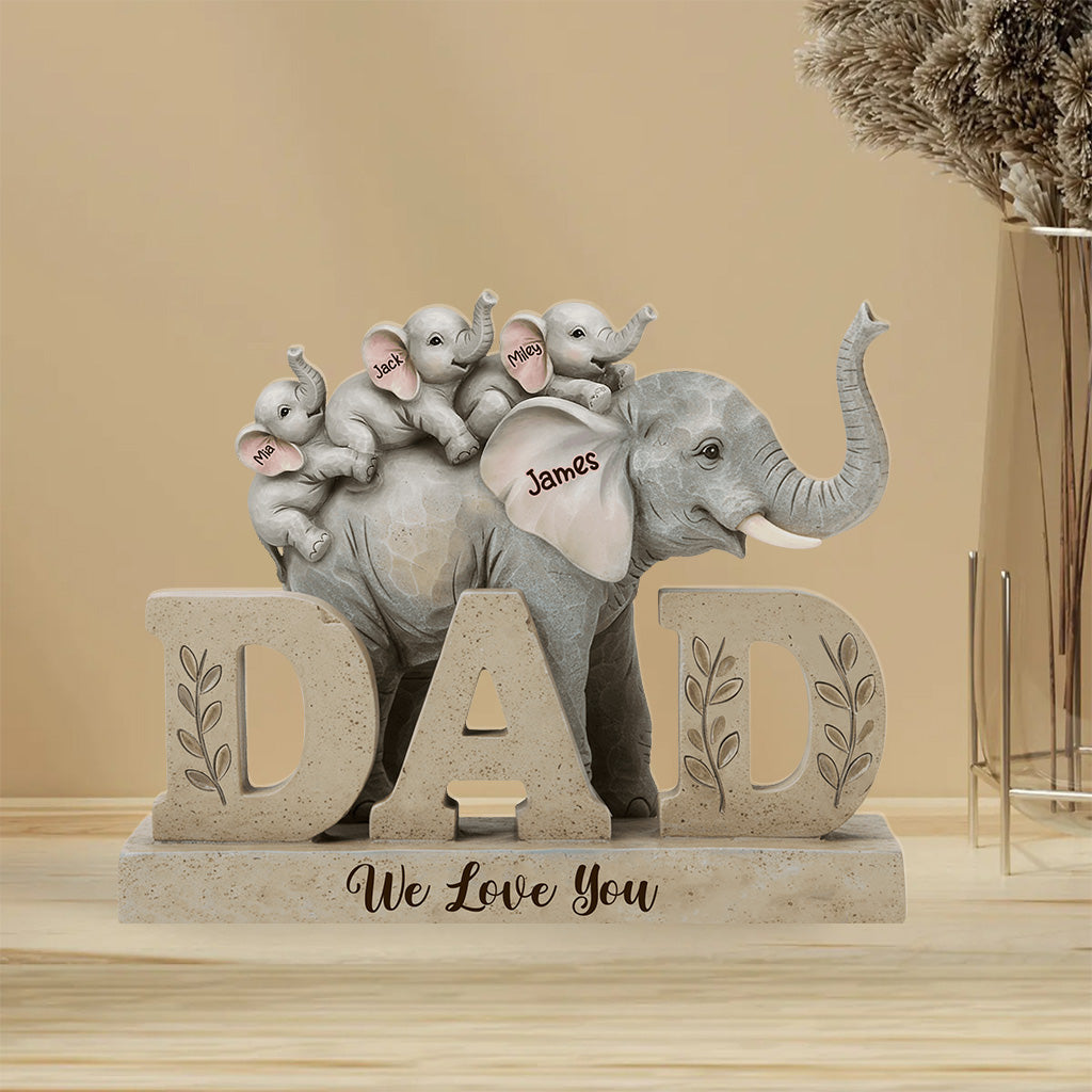 We Love You - Personalized Father Custom Shaped Acrylic Plaque