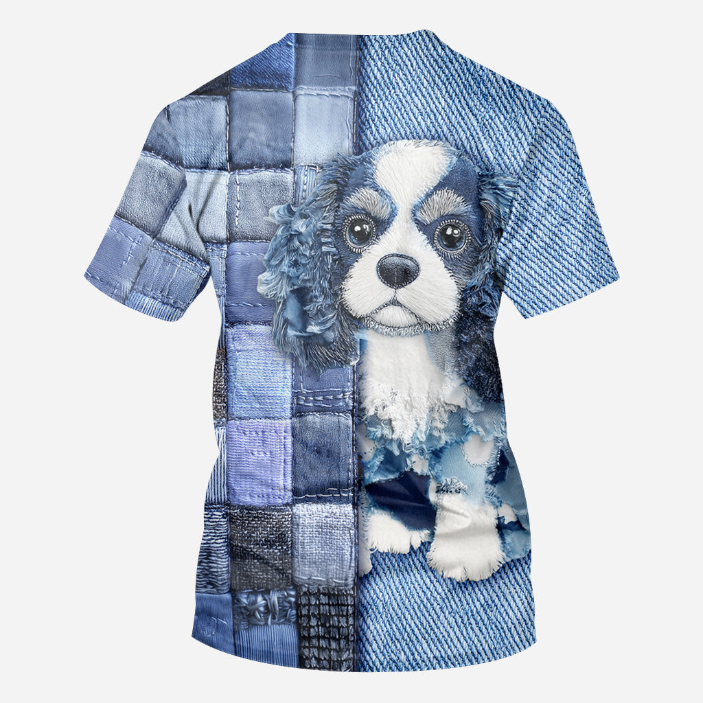 Love Cavalier King Charles Spaniel - Personalized Dog All Over Shirt