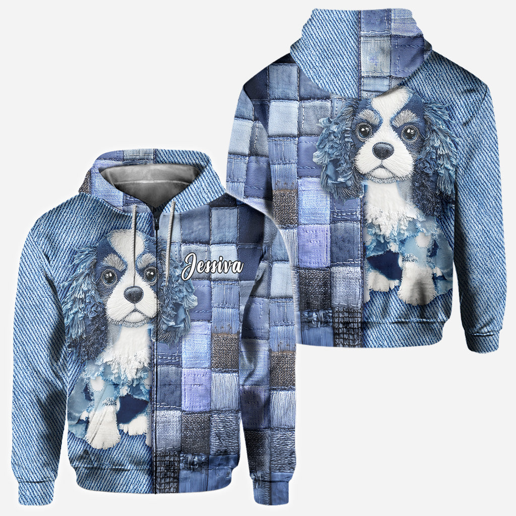 Love Cavalier King Charles Spaniel - Personalized Dog All Over Shirt