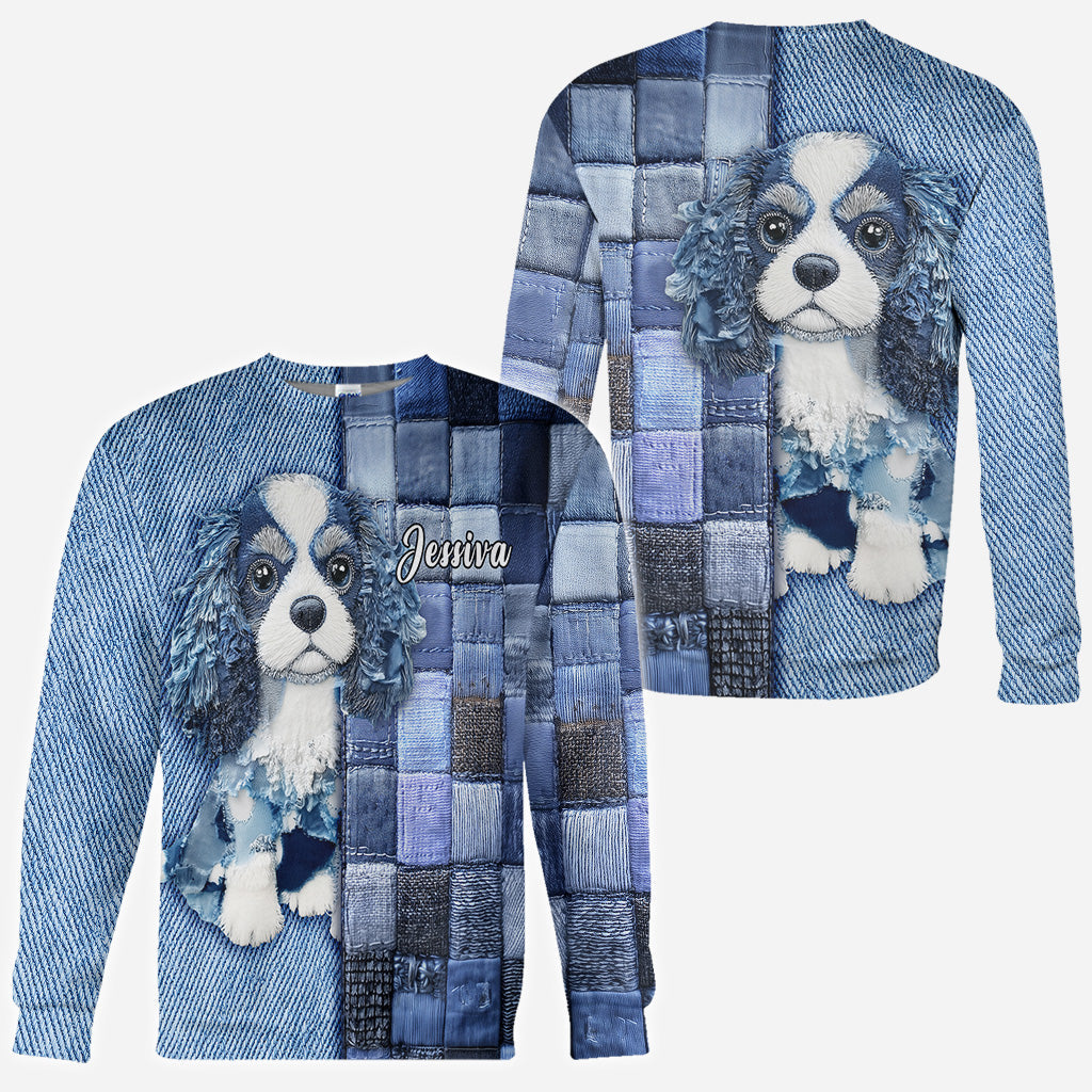 Love Cavalier King Charles Spaniel - Personalized Dog All Over Shirt