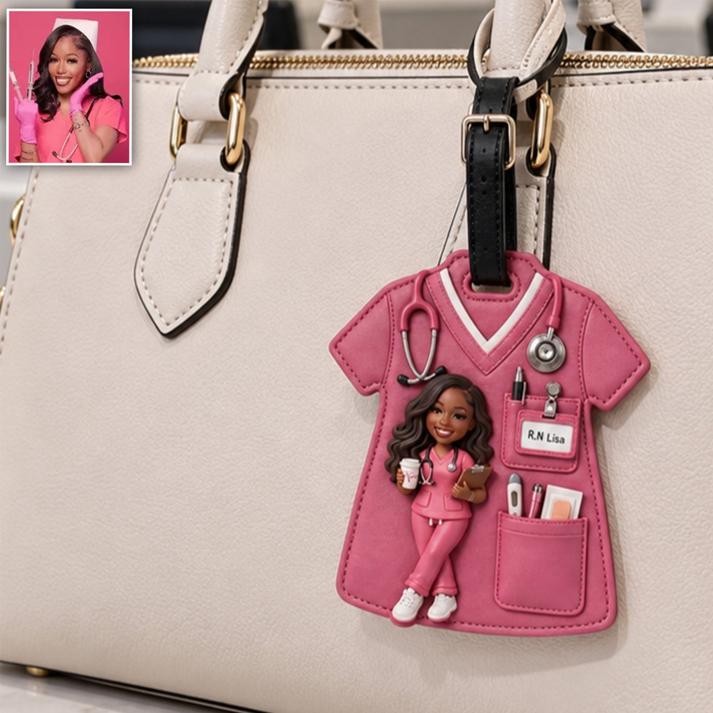 Nurse Life - Personalized Nurse Luggage Tag