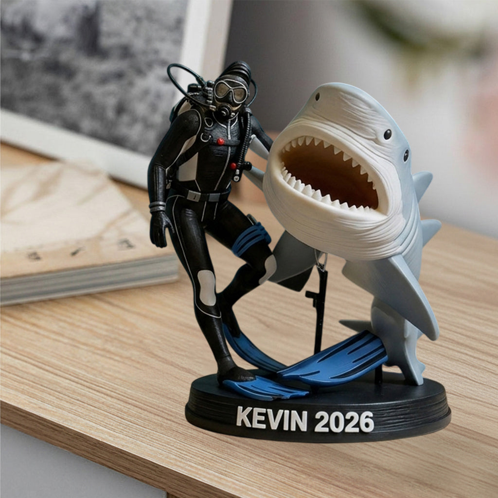 Fantastisches Foto Tauchen - Personalisierte Premium 3D Figur