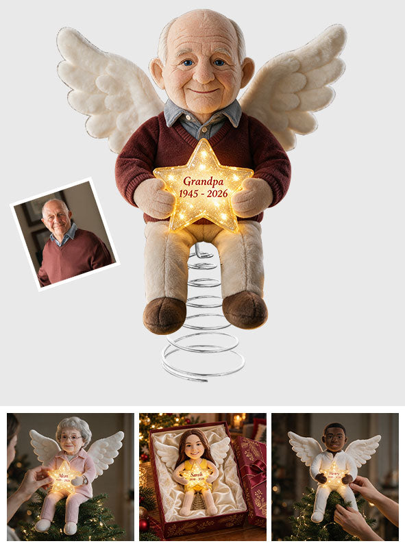 Ich bin immer bei dir - Personalisierter LED-Lichtbaumspitze
