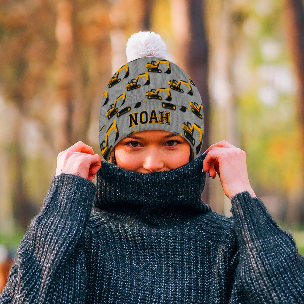 Cool Initial Name Letter Pefect Gift For Kids - Personalized Kid Beanie Hat