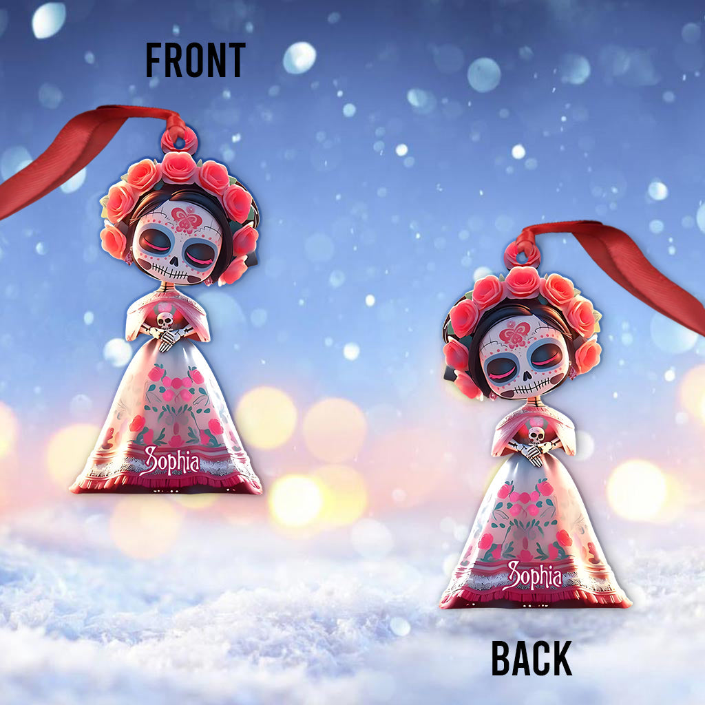 Sugar Skull - Personalized Skull Ornament